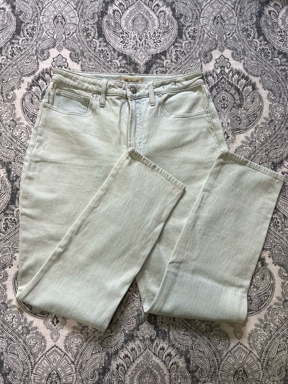 053 - NWT Madewell Light Blue Straight-Leg Jeans